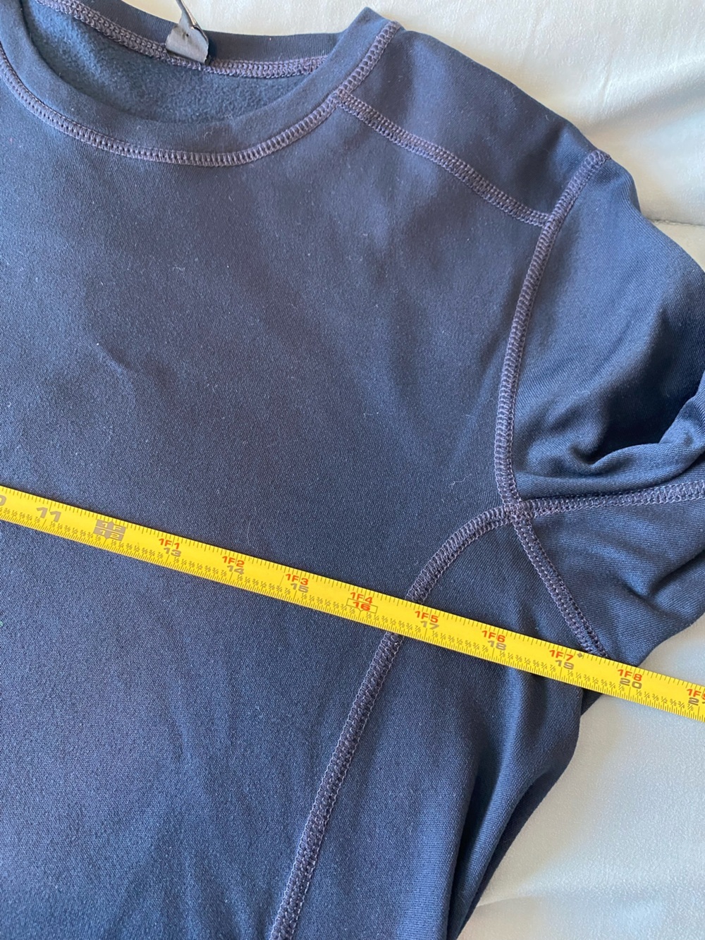 Helly Hansen HH Workwear Base Layer Thermal Shirt Navy Blue Long Fit Size M - Picture 12 of 12